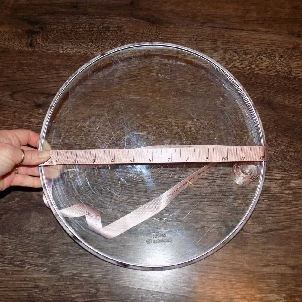 Calphalon Glass‎ Replacement Lid Unisex 12 Inch Clear Good Tempered Steel Rim